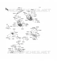 PIECE DE CADRE(AVANT) pour Kawasaki TERYX 750 4X4 LE