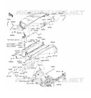 GARDE BOUE AVANT pour Kawasaki TERYX 750 FI 4X4