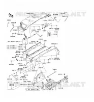 GARDE BOUE AVANT pour Kawasaki TERYX 750 FI 4X4 LE