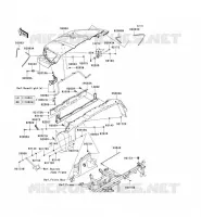 GARDE BOUE AVANT pour Kawasaki TERYX 750 FI 4X4 LE