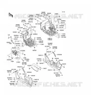 PIECE DE CADRE(AVANT) pour Kawasaki TERYX 750 FI 4X4 LE