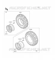 ROUE/PNEUS pour Kawasaki TERYX 750 FI 4X4 LE