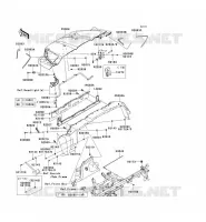 GARDE BOUE AVANT pour Kawasaki TERYX 750 FI 4X4 LE
