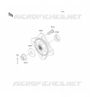 MOYEU ARRIERE/FREIN pour Kawasaki TERYX 750 FI 4X4 SPORT