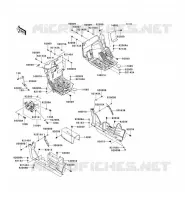 PIECE DE CADRE(AVANT) pour Kawasaki TERYX 750 FI 4X4 SPORT