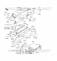 GARDE BOUE AVANT pour Kawasaki TERYX 750 FI 4X4 SPORT