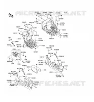 PIECE DE CADRE(AVANT) pour Kawasaki TERYX 750 FI 4X4 SPORT
