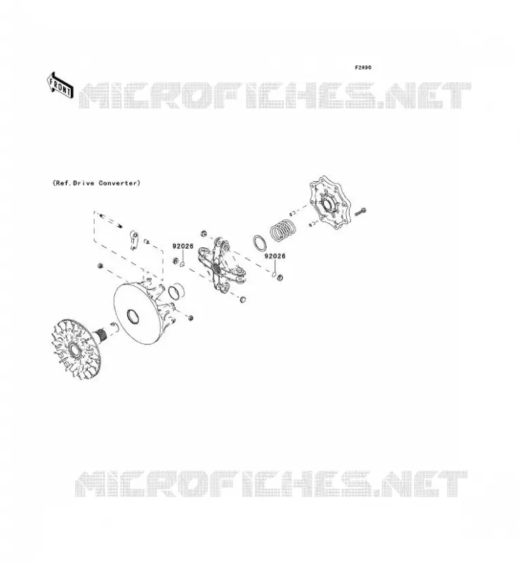 PIECE EN OPTION Kawasaki SSV 750 2012 TERYX 750 FI 4X4 SPORT  KRF750SCSA