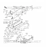 GARDE BOUE AVANT pour Kawasaki TERYX 750 FI 4X4 LE