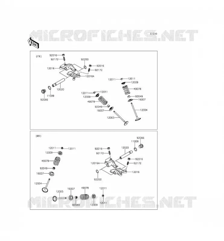 SOUPAPE Kawasaki SSV 800 2014 TERYX  KRF800CEF
