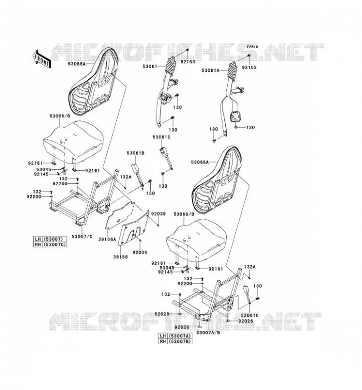 SELLE Kawasaki SSV 750 2012 TERYX 4 750 4X4  KRT750ACF