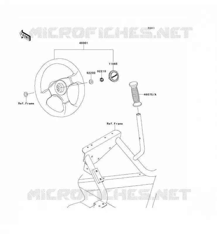 GUIDON Kawasaki SSV 750 2012 TERYX 4 750 4X4  KRT750ACF