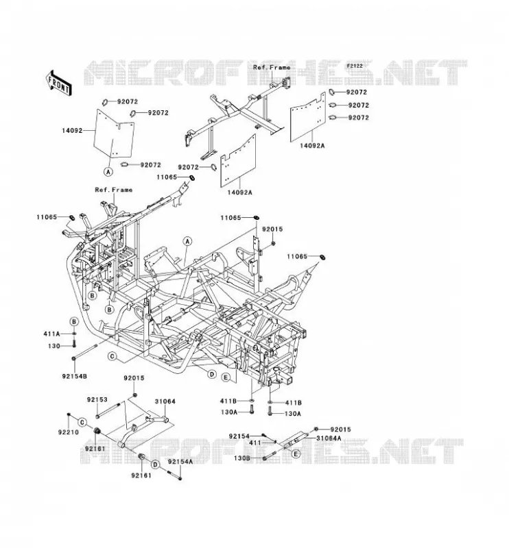 SUPPORT MOTEUR Kawasaki SSV 750 2012 TERYX 4 750 4X4 EPS LE  KRT750CCF