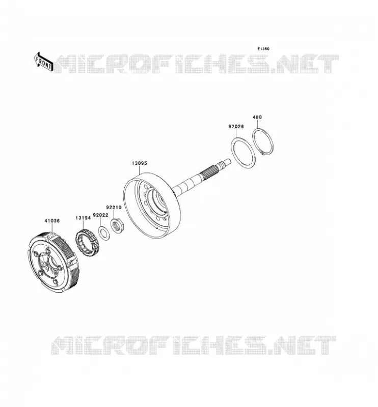 EMBRAYAGE Kawasaki SSV 750 2013 TERYX 4 750 4X4 EPS LE  KRT750CDF