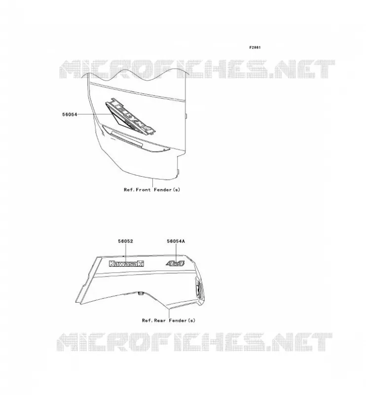 STICKER Kawasaki SSV 750 2012 TERYX 4 750 4X4 EPS  KRT750DCF