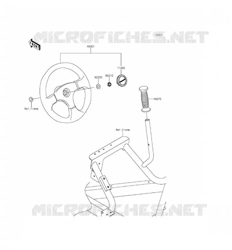 GUIDON Kawasaki SSV 800 2015 TERYX 4  KRT800DFF