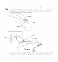 GARDE BOUE pour Kawasaki KLX110
