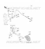 PEDALE DE FREIN pour Kawasaki KLX110