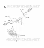 REPOSE PIED pour Kawasaki KLX110