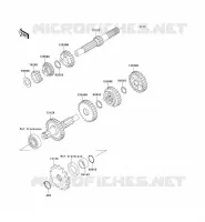 TRANSMISSION pour Kawasaki KLX110