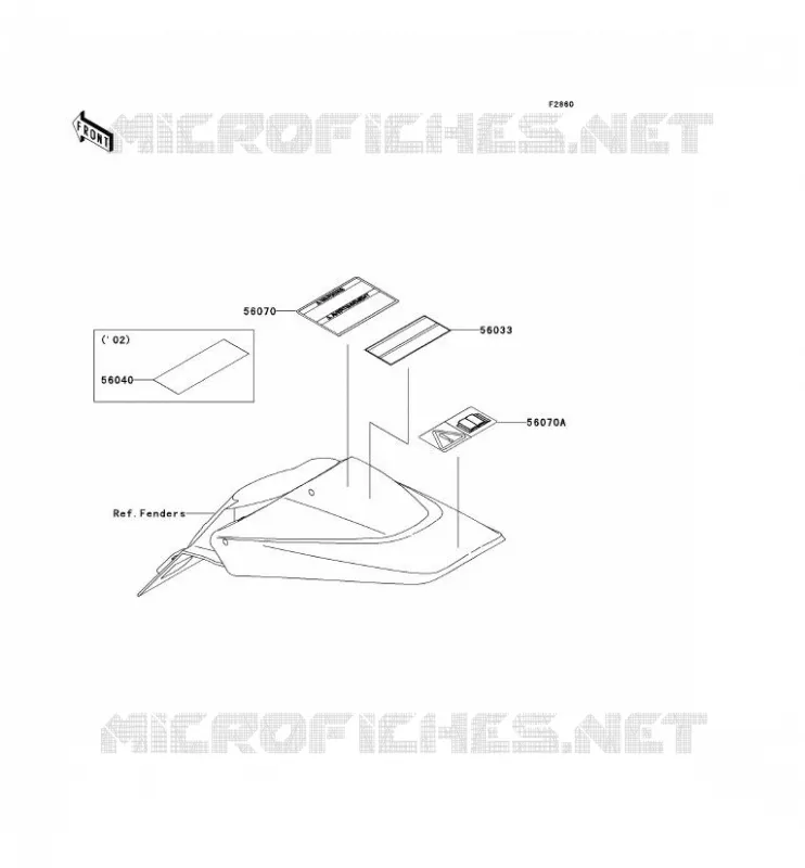 LABEL Kawasaki TOUT-TERRAIN 110 2002 KLX110  KLX110-A1