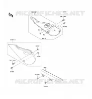 CACHE LAT&Eacute;RAL/GARDE CHAINE pour Kawasaki KLX110
