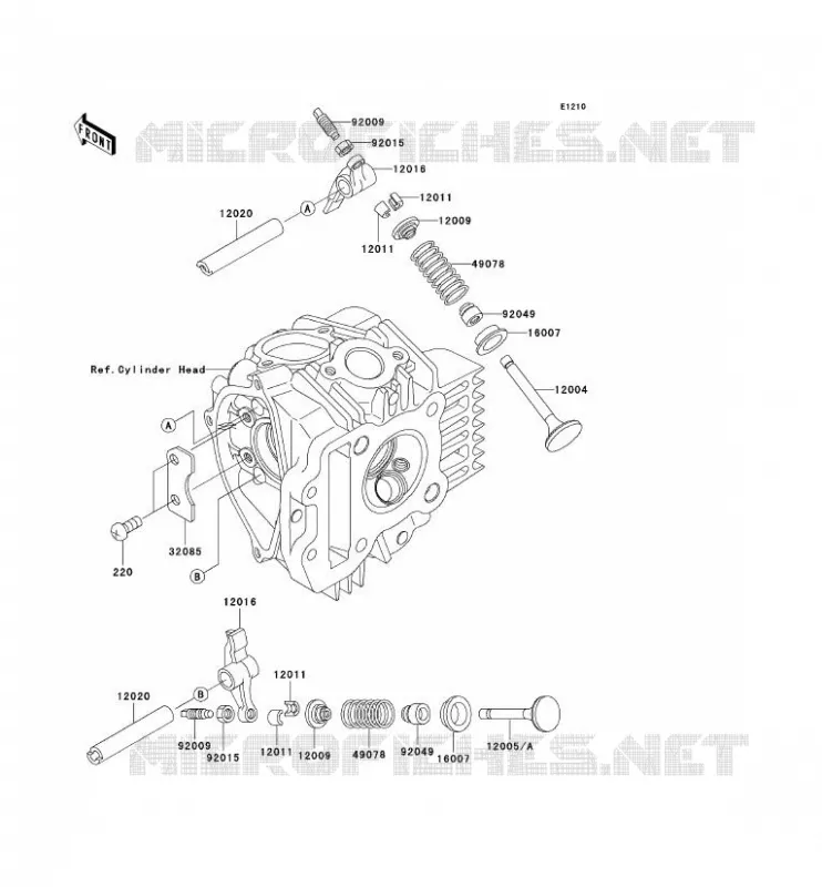 SOUPAPE Kawasaki TOUT-TERRAIN 110 2004 KLX110  KLX110-A3