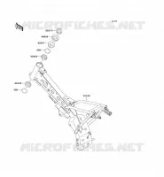 CH&Acirc;SSIS pour Kawasaki KLX110