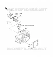 CYLINDRE/PISTON pour Kawasaki KLX110