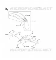 GARDE BOUE pour Kawasaki KLX110
