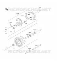 MOYEU AVANT pour Kawasaki KLX110
