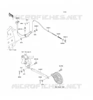 PEDALE DE FREIN pour Kawasaki KLX110