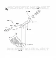 REPOSE PIED pour Kawasaki KLX110
