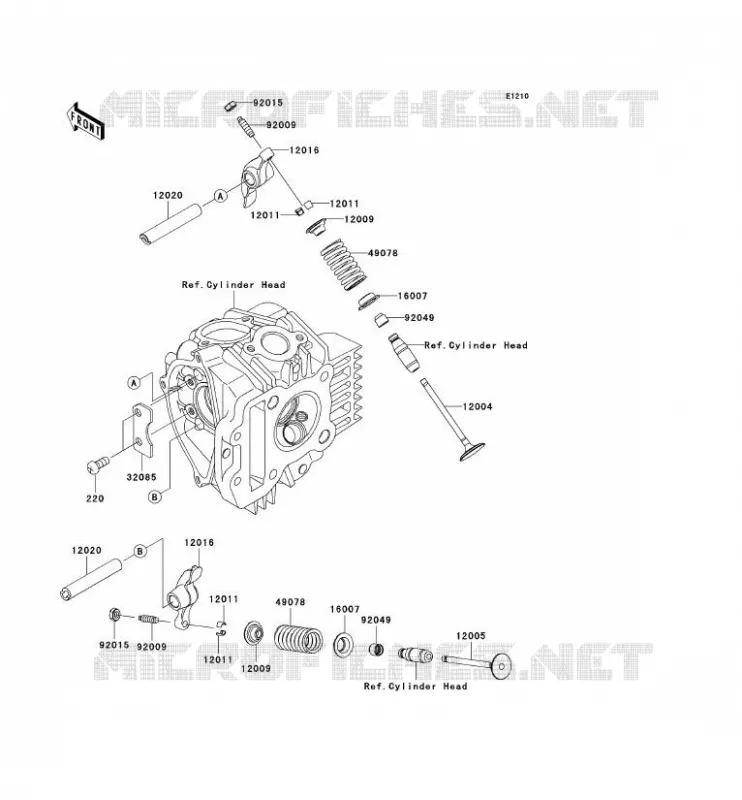 SOUPAPE Kawasaki TOUT-TERRAIN 110 2007 KLX110  KLX110A7F
