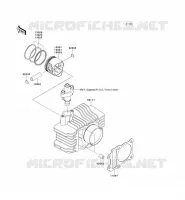 CYLINDRE/PISTON pour Kawasaki KLX110
