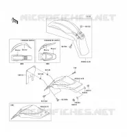 GARDE BOUE pour Kawasaki KLX110