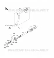 MECANISME DE KICK pour Kawasaki KLX110