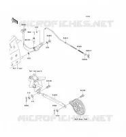 PEDALE DE FREIN pour Kawasaki KLX110
