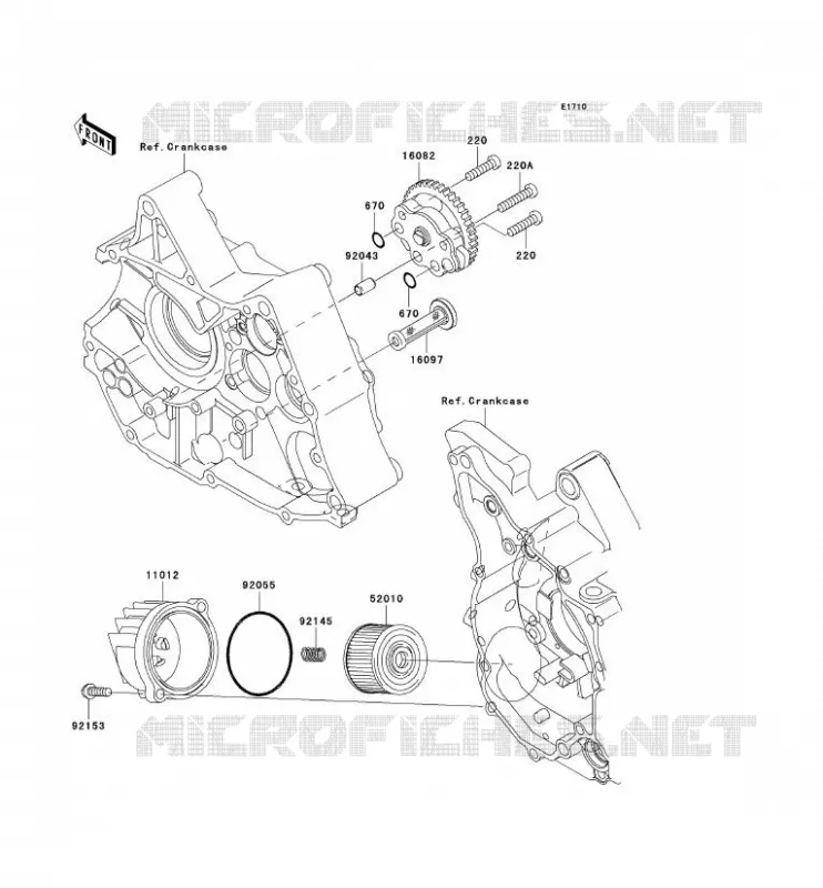 POMPE A HUILE Kawasaki TOUT-TERRAIN 110 2009 KLX110  KLX110A9F