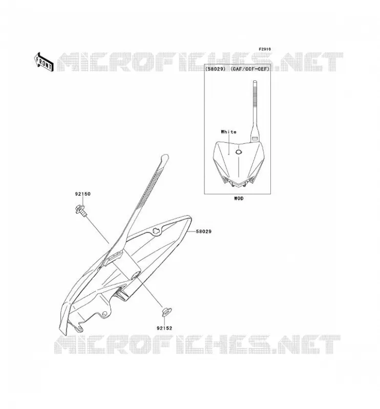 ACCESSOIRE Kawasaki TOUT-TERRAIN 110 2010 KLX110  KLX110CAF
