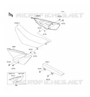 CACHE LAT&Eacute;RAL/GARDE CHAINE pour Kawasaki KLX110