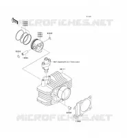 CYLINDRE/PISTON pour Kawasaki KLX110