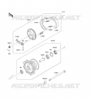 MOYEU AVANT pour Kawasaki KLX110