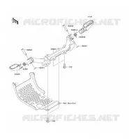 REPOSE PIED pour Kawasaki KLX110