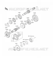 TRANSMISSION pour Kawasaki KLX110