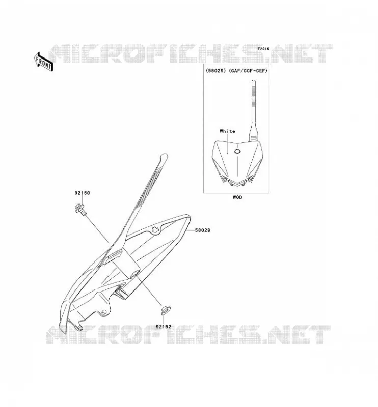 ACCESSOIRE Kawasaki TOUT-TERRAIN 110 2012 KLX110  KLX110CCF