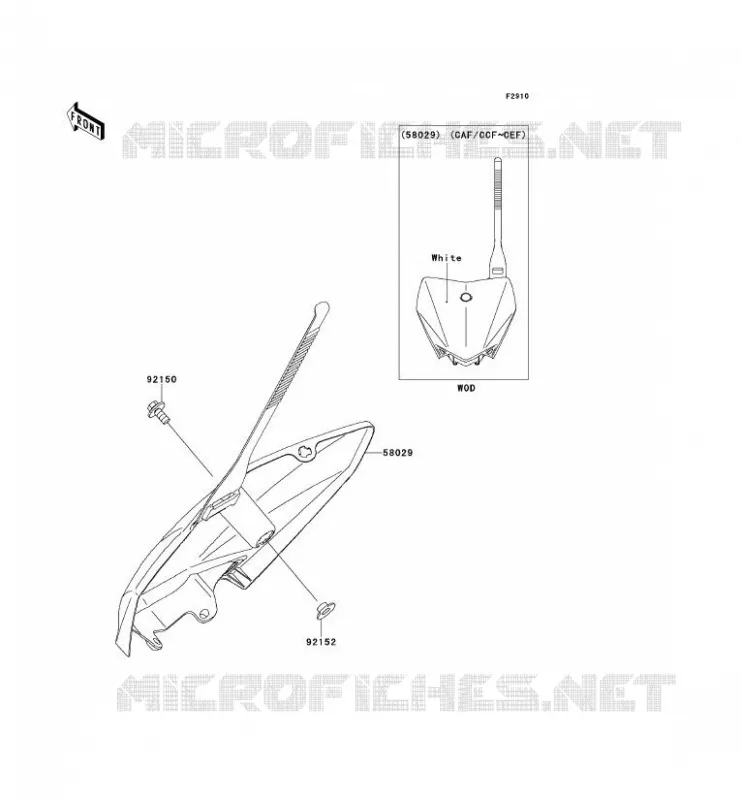 ACCESSOIRE Kawasaki TOUT-TERRAIN 110 2013 KLX110  KLX110CDF