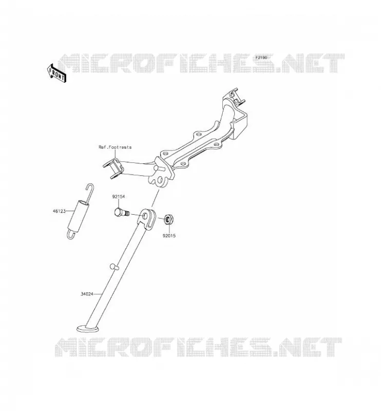 BEQUILLES Kawasaki TOUT-TERRAIN 110 2015 KLX110  KLX110CFF