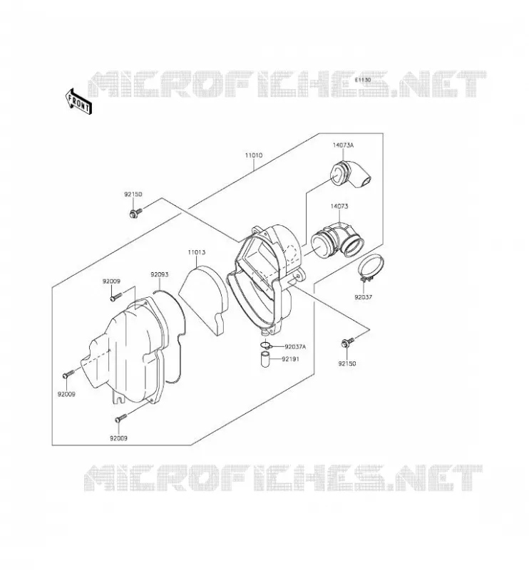 FILTRE A AIR Kawasaki TOUT-TERRAIN 110 2015 KLX110  KLX110CFF