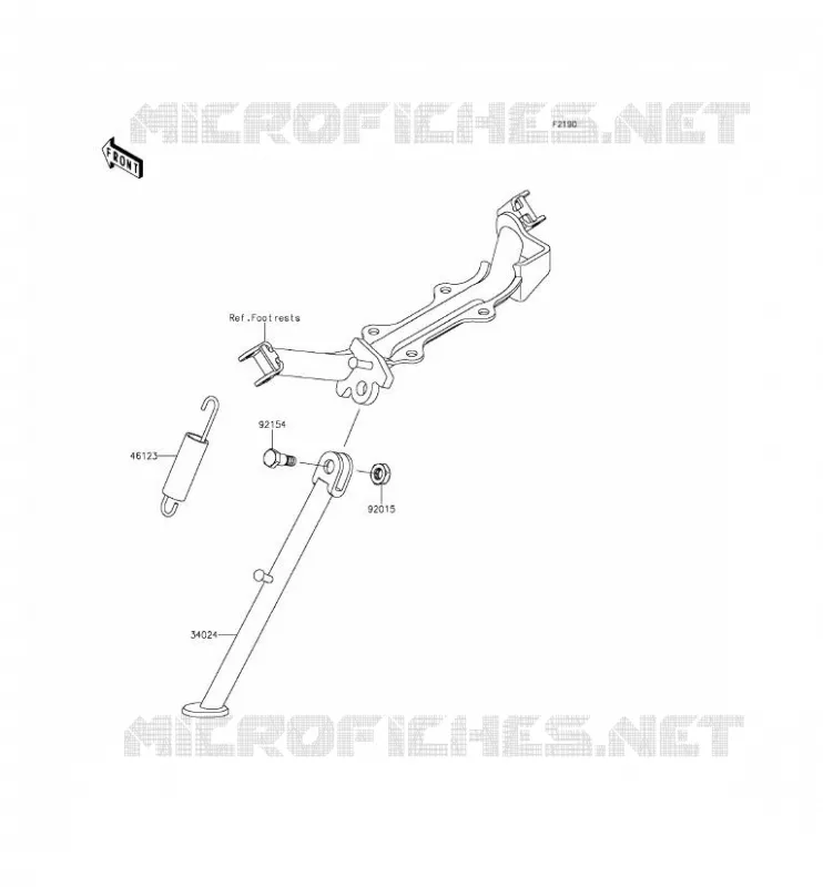 BEQUILLES Kawasaki TOUT-TERRAIN 110 2015 KLX110  KLX110CFF